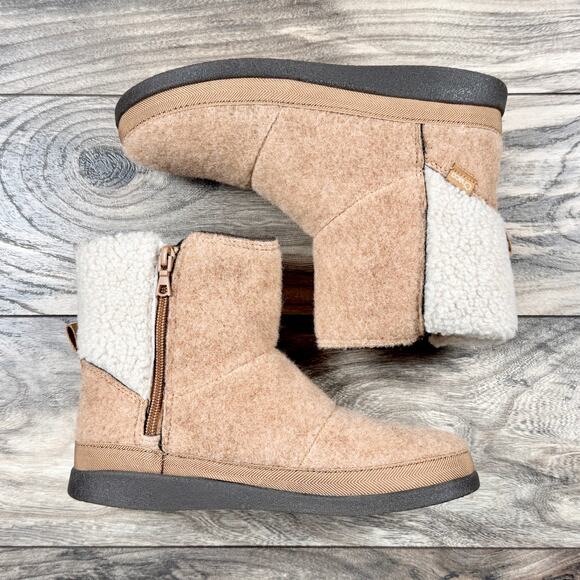 NIB Chaco Revel Tall 6.5M Ankle Soft Felt Ankle Boots Brown Sugar 37.5 - Picture 5 of 11